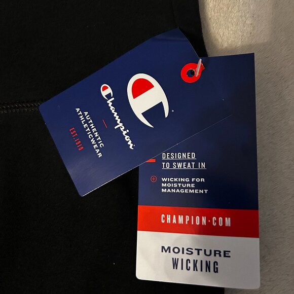 Champion Authentic Black/White Script Logo 7/8 Leggings Size 2X - Picture 3 of 7